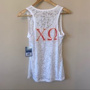 Nuyu Chi Omega Burnout Tank Top